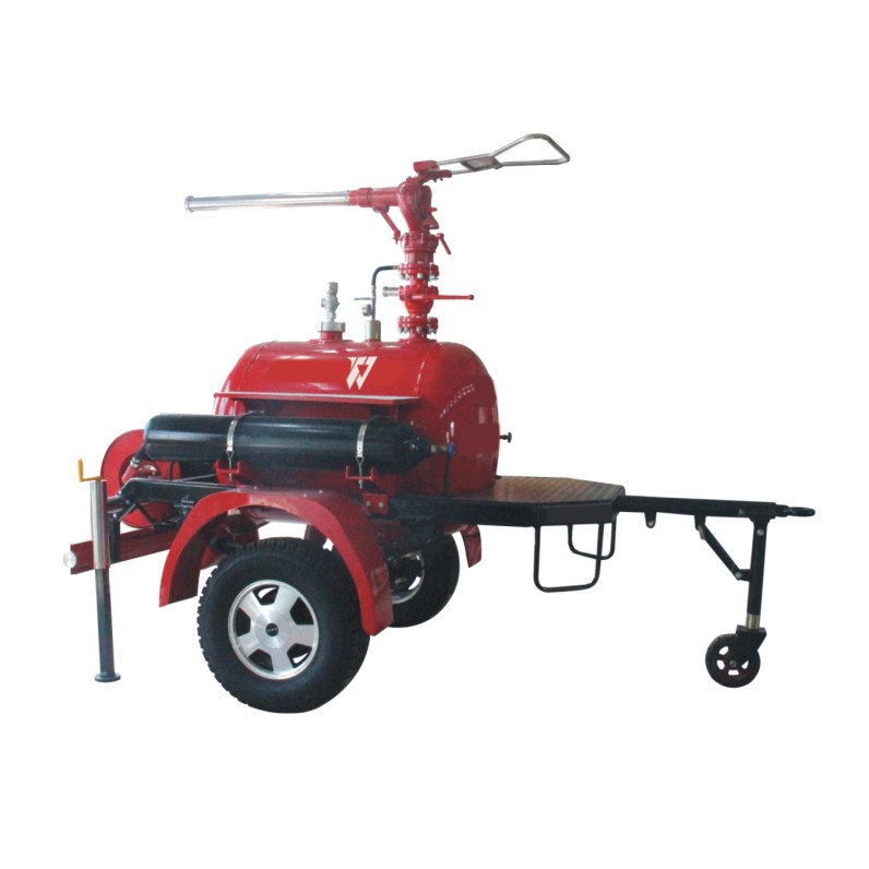 Mobile dry powder trailer